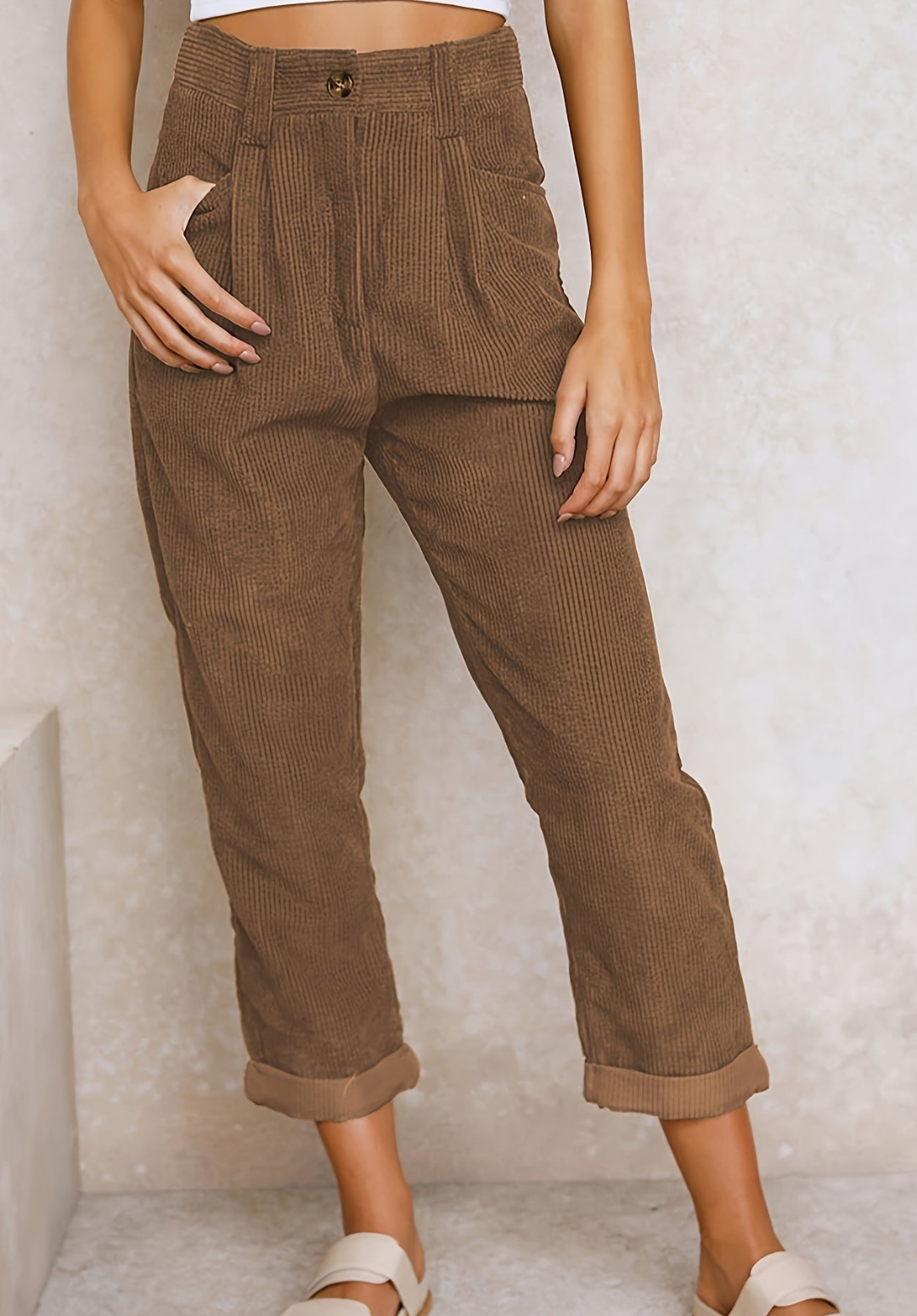 Chloe | Women's High-Waisted Pants | Relaxed