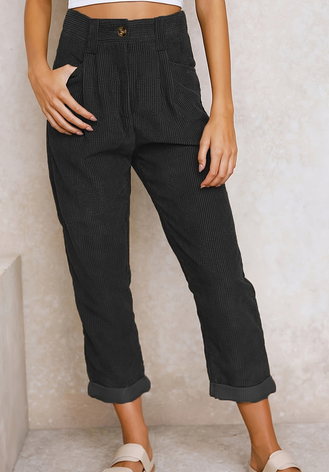 Chloe | Women's High-Waisted Pants | Relaxed