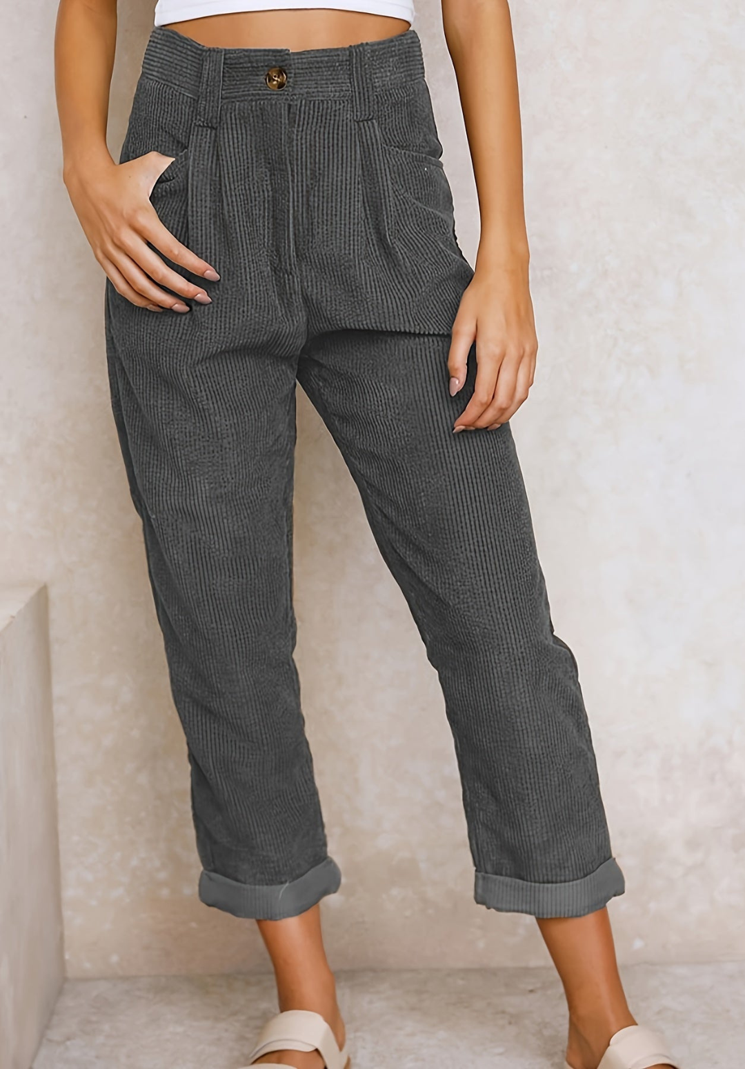 Chloe | Women's High-Waisted Pants | Relaxed